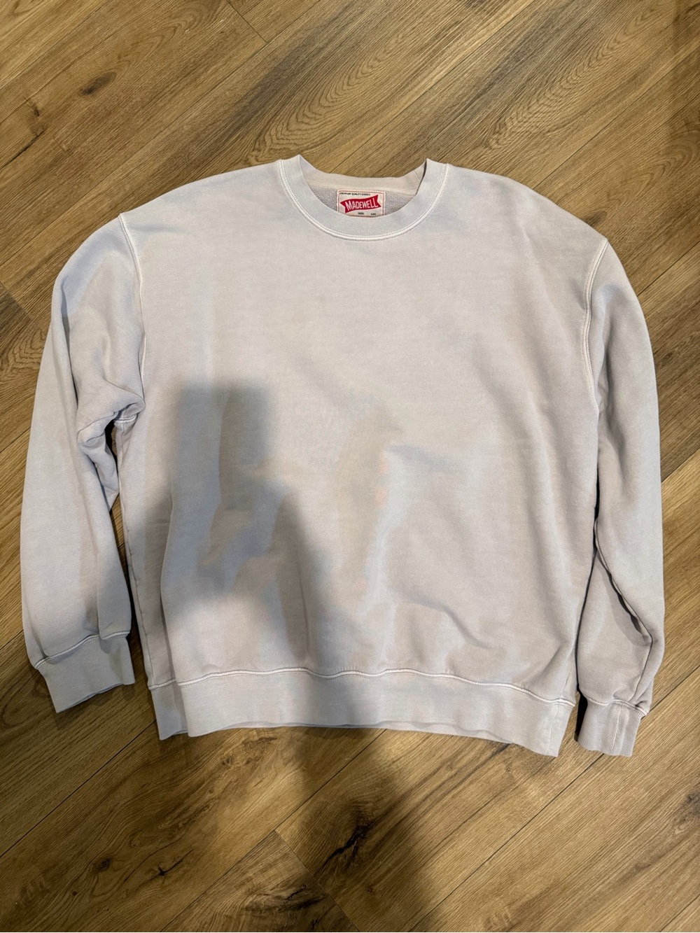 Madewell Men's Grey Crewneck Sweatshirt